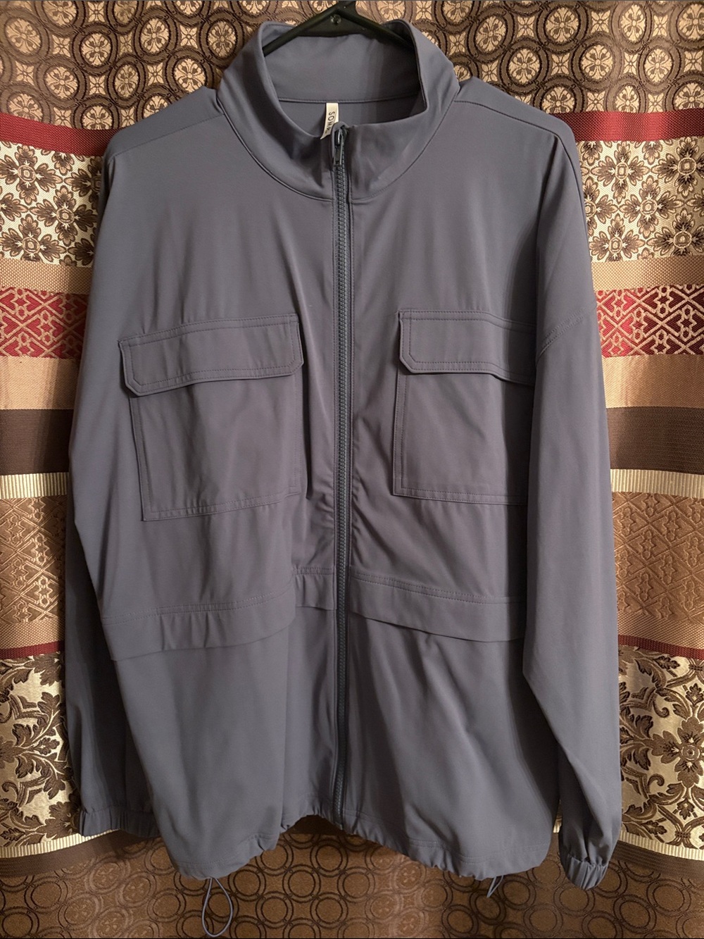 Soma Lightweight Zip-Up Jacket in Slate Blue